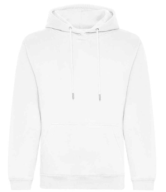 Just Hoods JH201 Arctic White Front -  Ready to be Embroidered and Printed by Custard Workwear - Cheap Personalised and Customised Workwear in Nottinghamshire, Derbyshire and Leicestershire