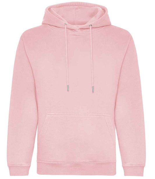 Just Hoods JH201 Baby Pink Front -  Ready to be Embroidered and Printed by Custard Workwear - Cheap Personalised and Customised Workwear in Nottinghamshire, Derbyshire and Leicestershire