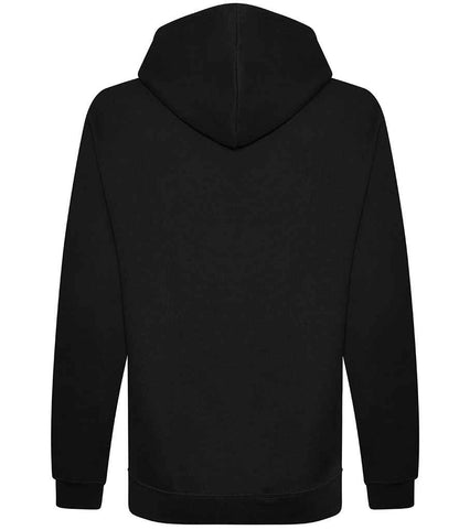 Just Hoods JH201 Deep black Back -  Ready to be Embroidered and Printed by Custard Workwear - Cheap Personalised and Customised Workwear in Nottinghamshire, Derbyshire and Leicestershire