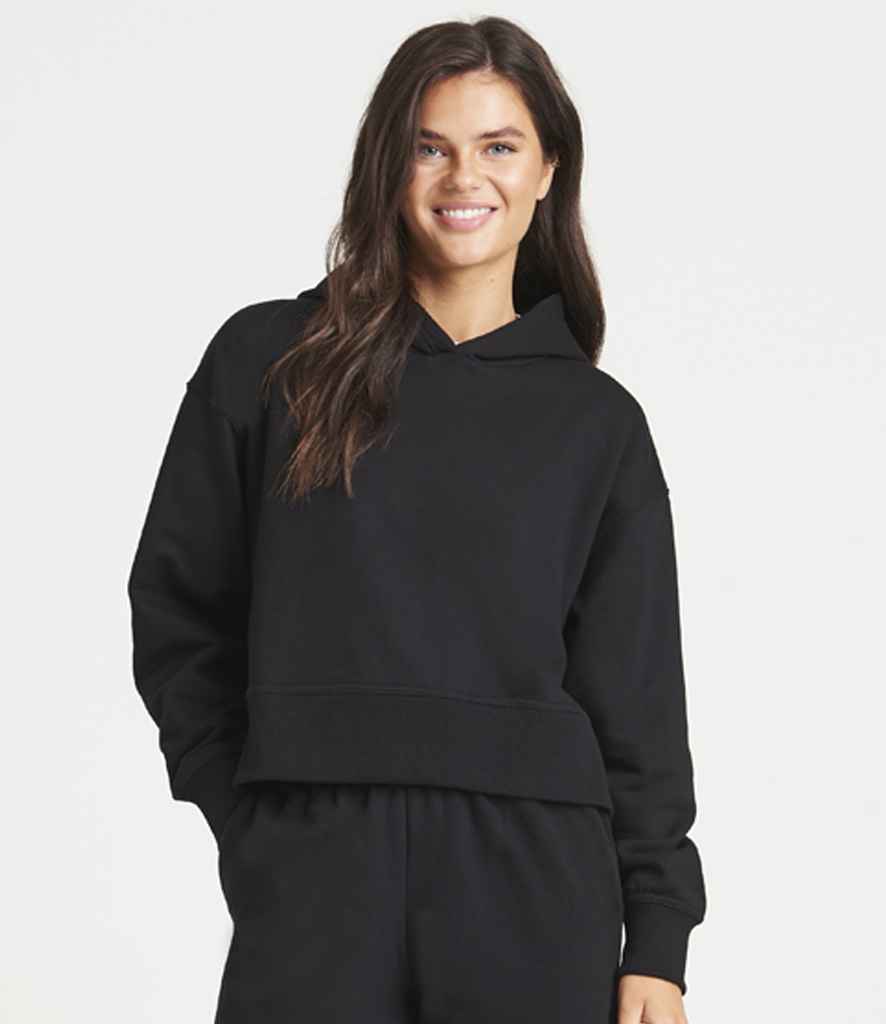 Just Hoods JH305 Deep Black Model -  Ready to be Embroidered and Printed by Custard Workwear - Cheap Personalised and Customised Workwear in Nottinghamshire, Derbyshire and Leicestershire