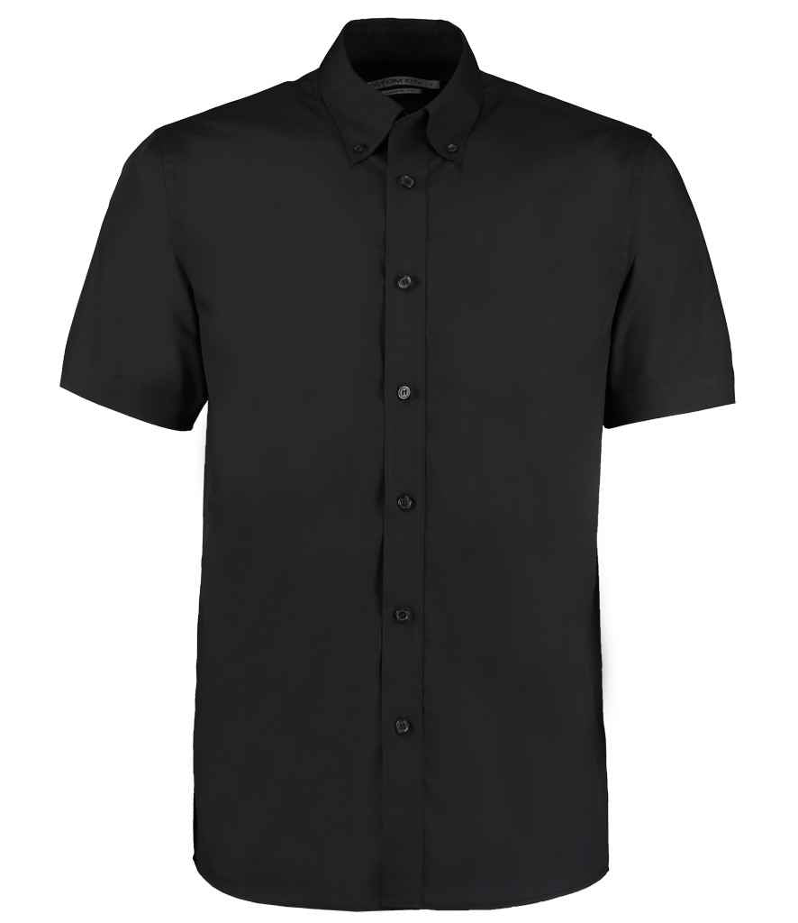 Kustom Kit K100 Black Front -  Ready to be Printed by Custard Workwear - Cheap Personalised and Customised Workwear in Nottinghamshire, Derbyshire and Leicestershire