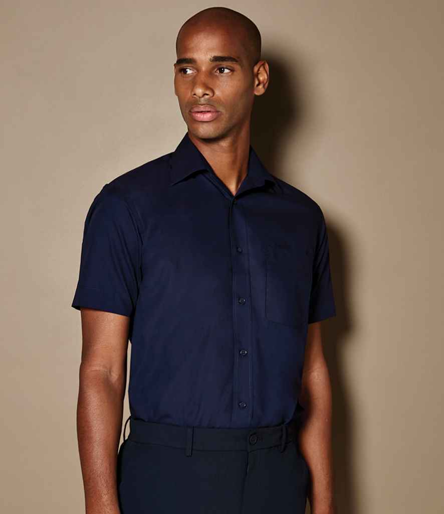 Kustom Kit K102 Dark Navy Model -  Ready to be Printed by Custard Workwear - Cheap Personalised and Customised Workwear in Nottinghamshire, Derbyshire and Leicestershire
