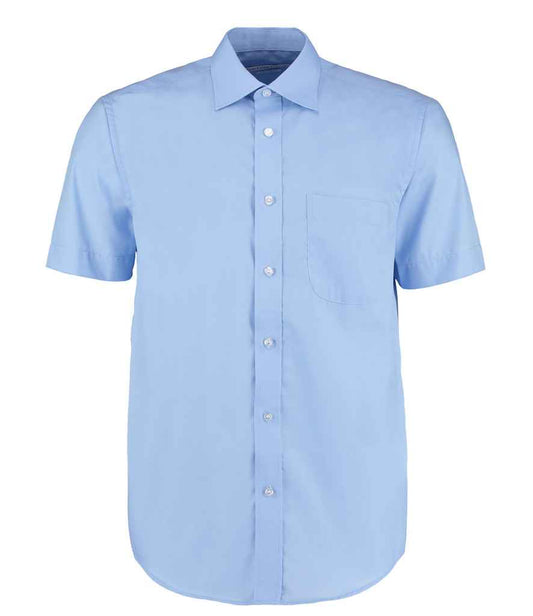Kustom Kit K102 Light Blue Front -  Ready to be Printed by Custard Workwear - Cheap Personalised and Customised Workwear in Nottinghamshire, Derbyshire and Leicestershire