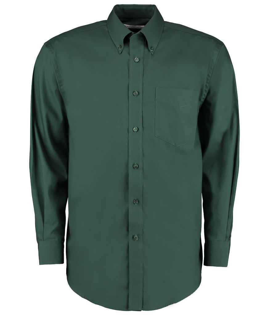 Kustom Kit K105 Bottle Green Front -  Ready to be Embroidered and Printed by Custard Workwear - Cheap Personalised and Customised Workwear in Nottinghamshire, Derbyshire and Leicestershire