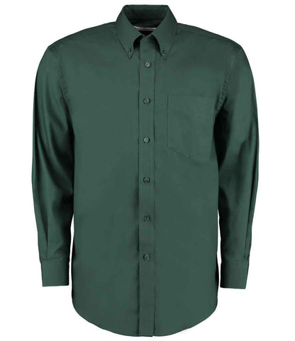Kustom Kit K105 Bottle Green Front -  Ready to be Embroidered and Printed by Custard Workwear - Cheap Personalised and Customised Workwear in Nottinghamshire, Derbyshire and Leicestershire