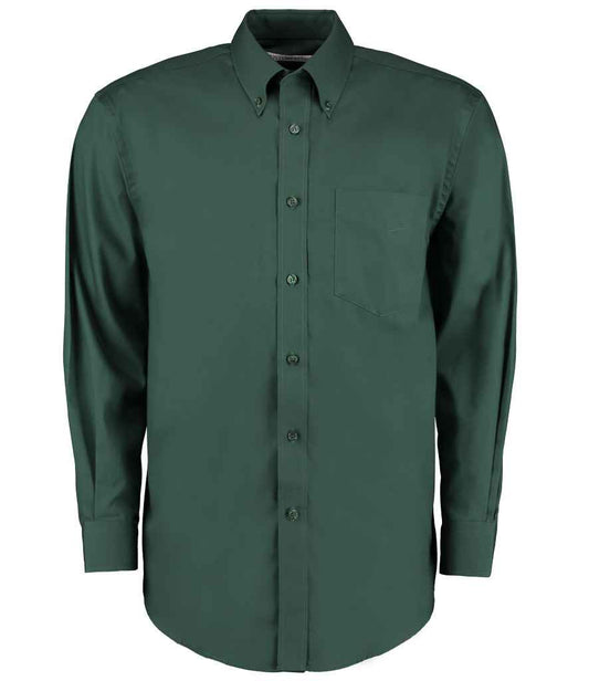 Kustom Kit K105 Bottle Green Front -  Ready to be Embroidered and Printed by Custard Workwear - Cheap Personalised and Customised Workwear in Nottinghamshire, Derbyshire and Leicestershire