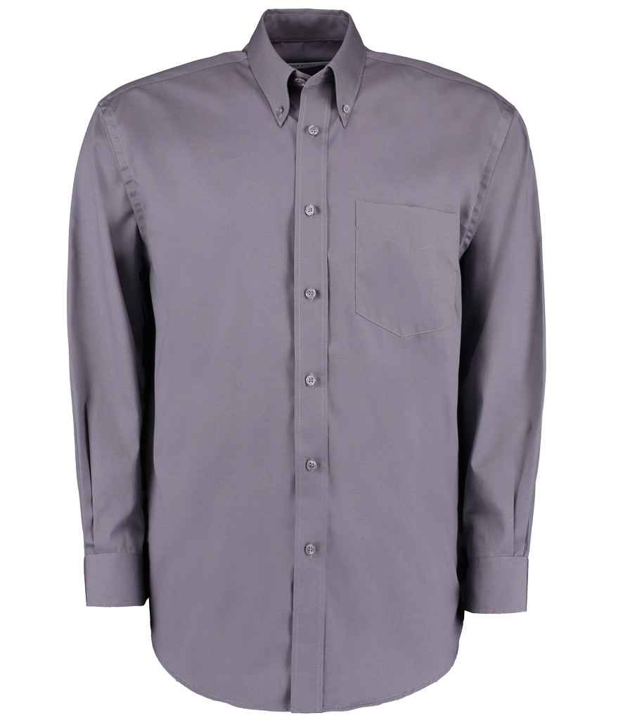 Kustom Kit K105 Charcoal Front -  Ready to be Embroidered and Printed by Custard Workwear - Cheap Personalised and Customised Workwear in Nottinghamshire, Derbyshire and Leicestershire