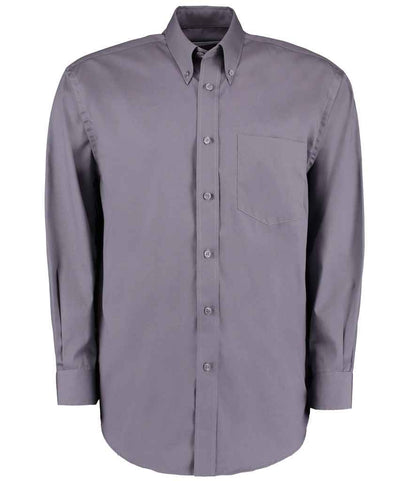 Kustom Kit K105 Charcoal Front -  Ready to be Embroidered and Printed by Custard Workwear - Cheap Personalised and Customised Workwear in Nottinghamshire, Derbyshire and Leicestershire