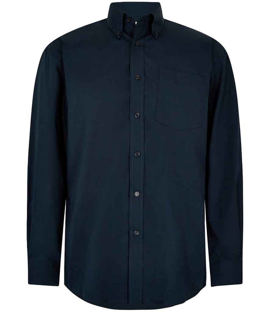 Kustom Kit K105 Dark Navy Front -  Ready to be Embroidered and Printed by Custard Workwear - Cheap Personalised and Customised Workwear in Nottinghamshire, Derbyshire and Leicestershire