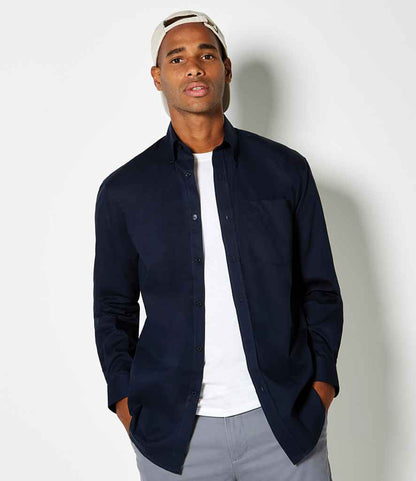 Kustom Kit K105 Dark Navy Model -  Ready to be Embroidered and Printed by Custard Workwear - Cheap Personalised and Customised Workwear in Nottinghamshire, Derbyshire and Leicestershire