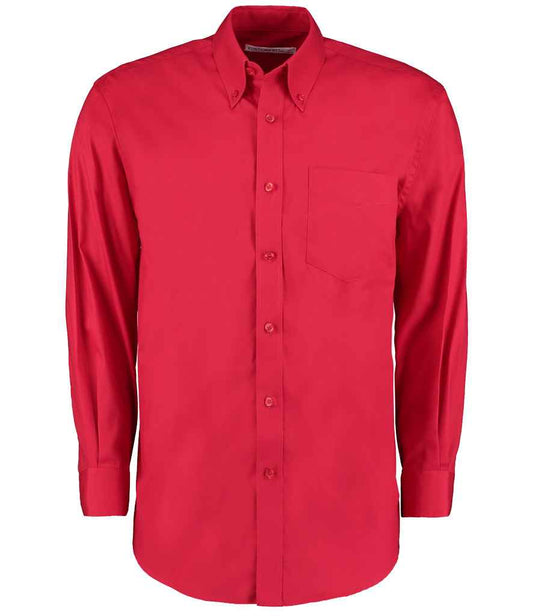 Kustom Kit K105 Red Front -  Ready to be Embroidered and Printed by Custard Workwear - Cheap Personalised and Customised Workwear in Nottinghamshire, Derbyshire and Leicestershire