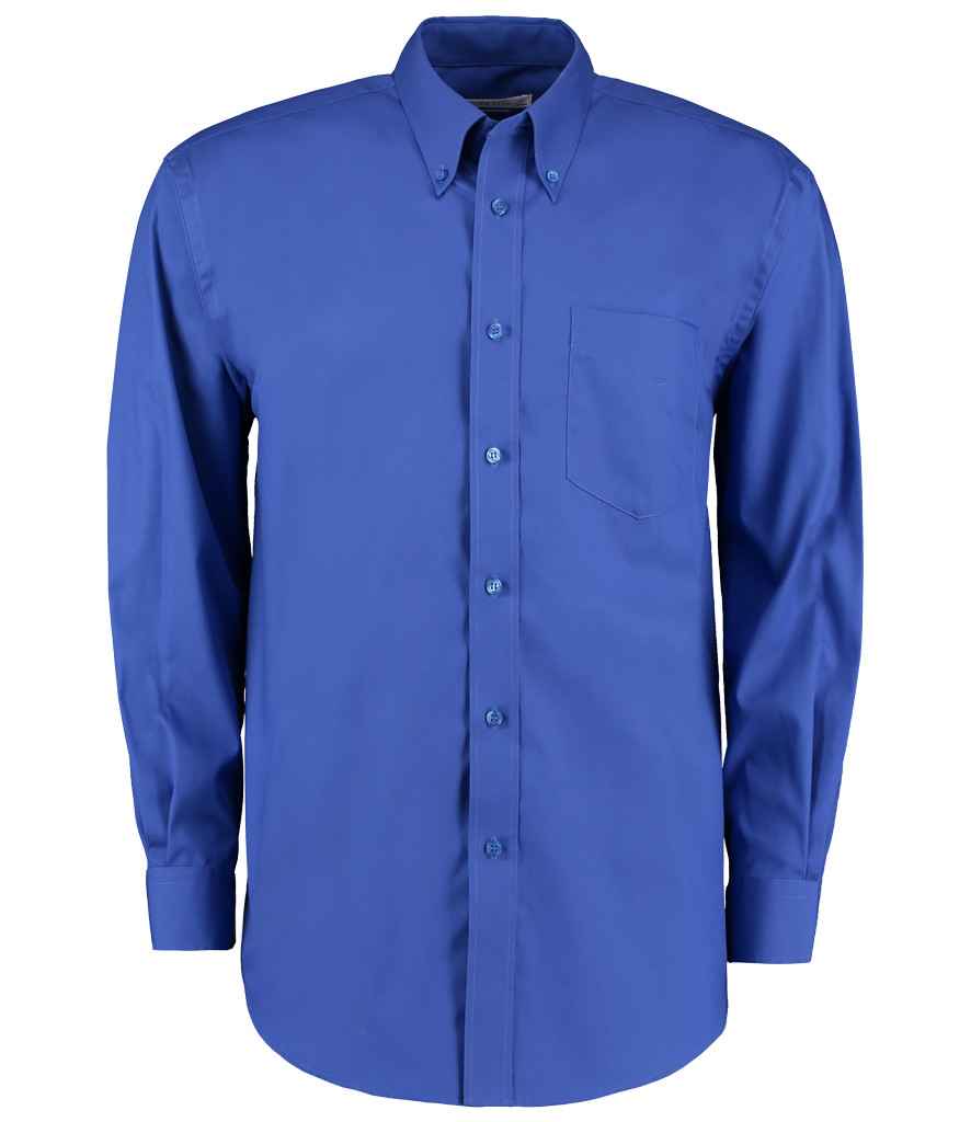 Kustom Kit K105 Royal Blue Front -  Ready to be Embroidered and Printed by Custard Workwear - Cheap Personalised and Customised Workwear in Nottinghamshire, Derbyshire and Leicestershire