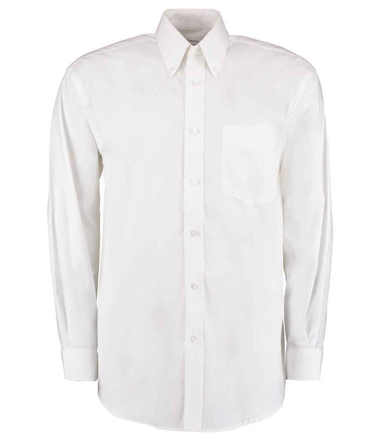 Kustom Kit K105 White Front -  Ready to be Embroidered and Printed by Custard Workwear - Cheap Personalised and Customised Workwear in Nottinghamshire, Derbyshire and Leicestershire