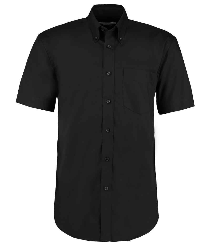 Kustom Kit K109 Black Front -  Ready to be Embroidered and Printed by Custard Workwear - Cheap Personalised and Customised Workwear in Nottinghamshire, Derbyshire and Leicestershire