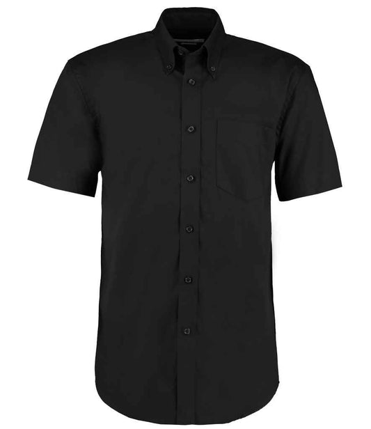 Kustom Kit K109 Black Front -  Ready to be Embroidered and Printed by Custard Workwear - Cheap Personalised and Customised Workwear in Nottinghamshire, Derbyshire and Leicestershire