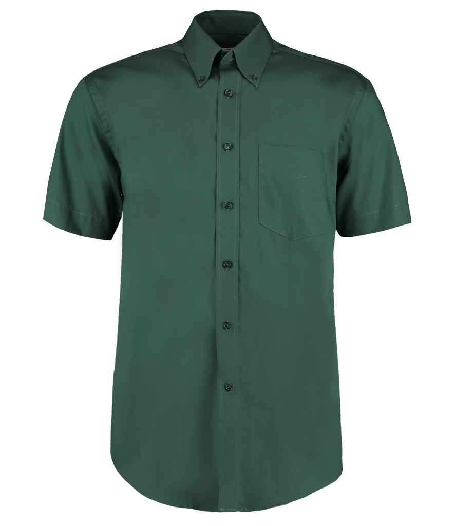 Kustom Kit K109 Bottle Green Front -  Ready to be Embroidered and Printed by Custard Workwear - Cheap Personalised and Customised Workwear in Nottinghamshire, Derbyshire and Leicestershire