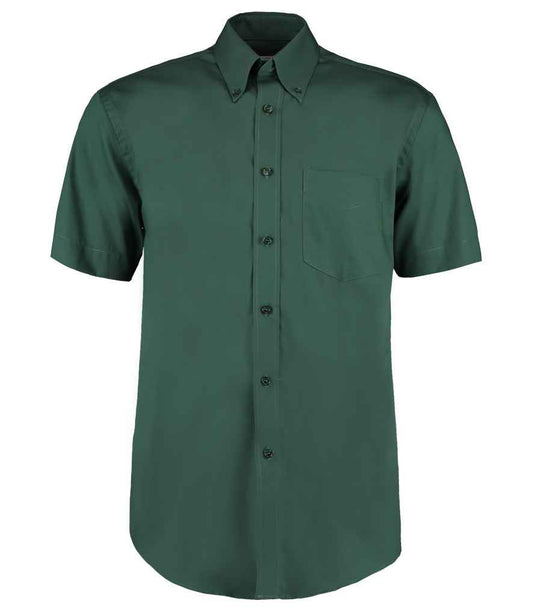 Kustom Kit K109 Bottle Green Front -  Ready to be Embroidered and Printed by Custard Workwear - Cheap Personalised and Customised Workwear in Nottinghamshire, Derbyshire and Leicestershire