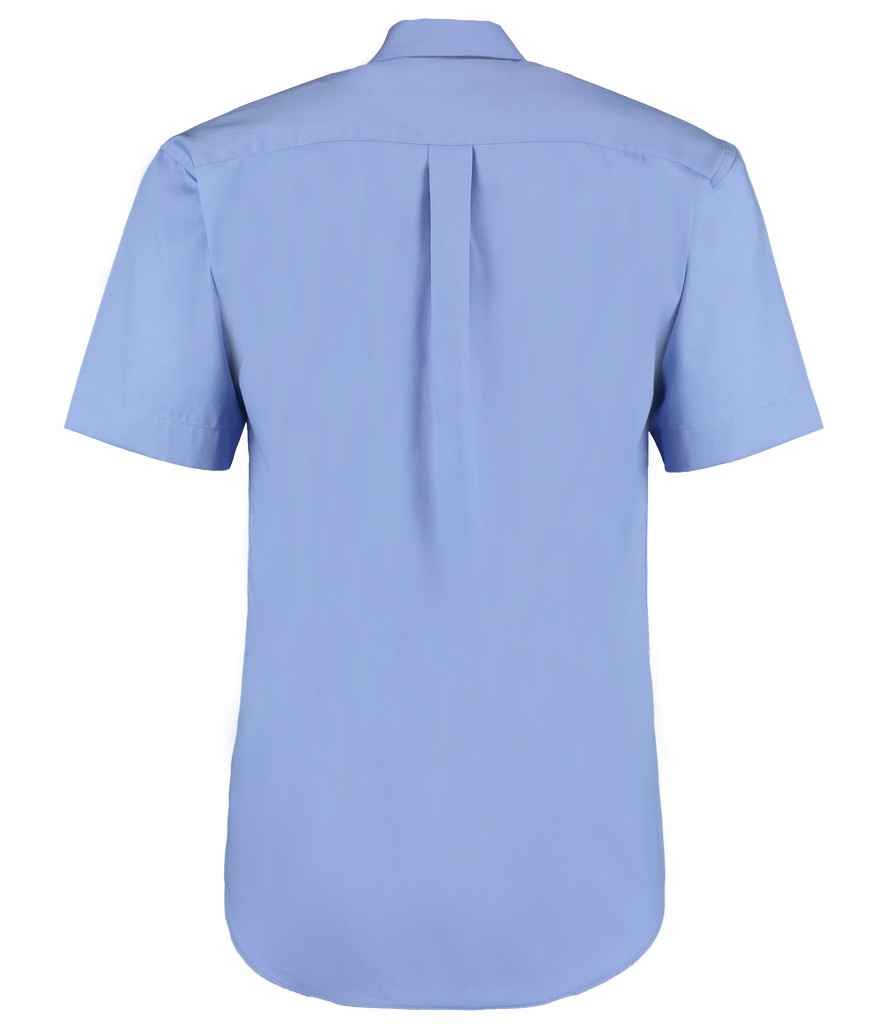 Kustom Kit K109 Mid Blue Back -  Ready to be Embroidered and Printed by Custard Workwear - Cheap Personalised and Customised Workwear in Nottinghamshire, Derbyshire and Leicestershire