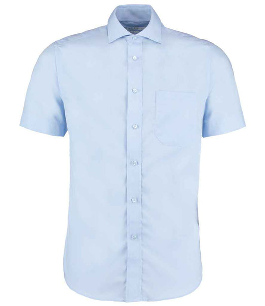 Kustom Kit K115 Light Blue Front -  Ready to be Printed by Custard Workwear - Cheap Personalised and Customised Workwear in Nottinghamshire, Derbyshire and Leicestershire