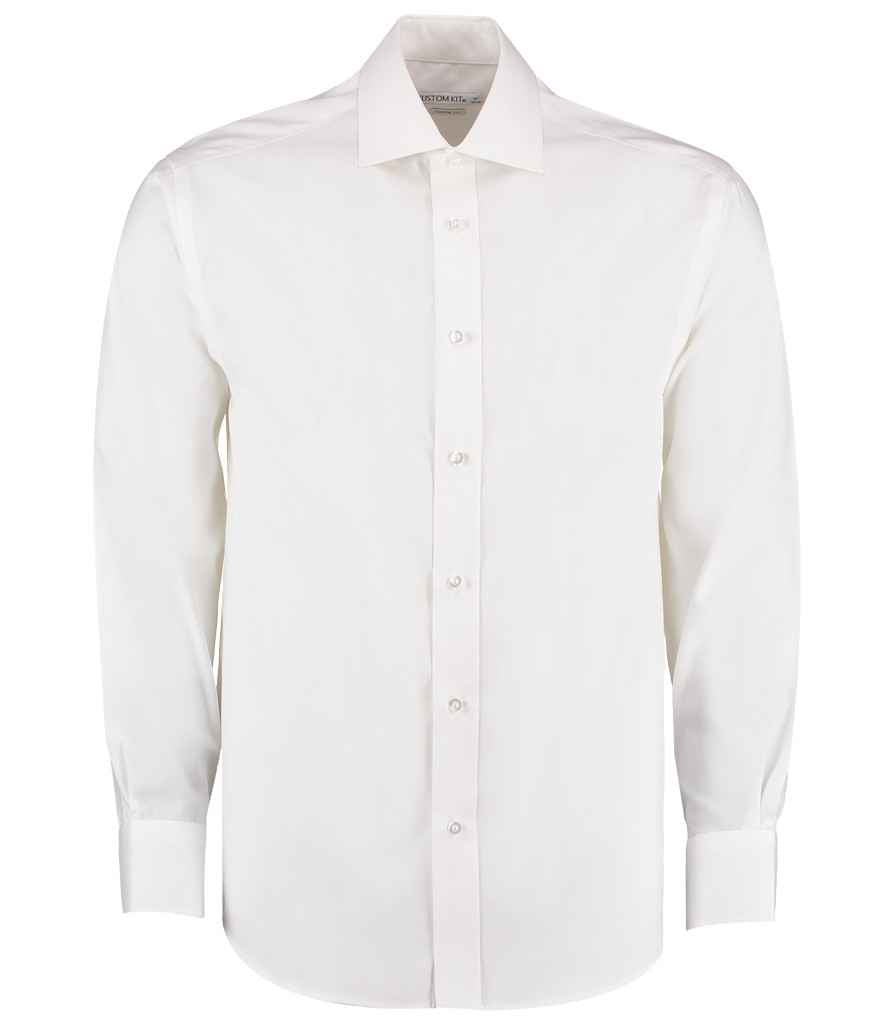 Kustom Kit K118 White Front -  Ready to be Printed by Custard Workwear - Cheap Personalised and Customised Workwear in Nottinghamshire, Derbyshire and Leicestershire