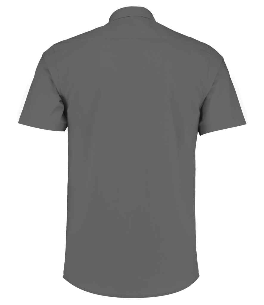 Kustom Kit K141 Graphite Grey Back -  Ready to be Printed by Custard Workwear - Cheap Personalised and Customised Workwear in Nottinghamshire, Derbyshire and Leicestershire