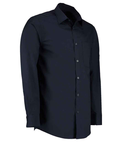 Kustom Kit K142 Dark Navy Left -  Ready to be Printed by Custard Workwear - Cheap Personalised and Customised Workwear in Nottinghamshire, Derbyshire and Leicestershire
