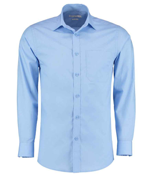Kustom Kit K142 Light Blue Front -  Ready to be Printed by Custard Workwear - Cheap Personalised and Customised Workwear in Nottinghamshire, Derbyshire and Leicestershire