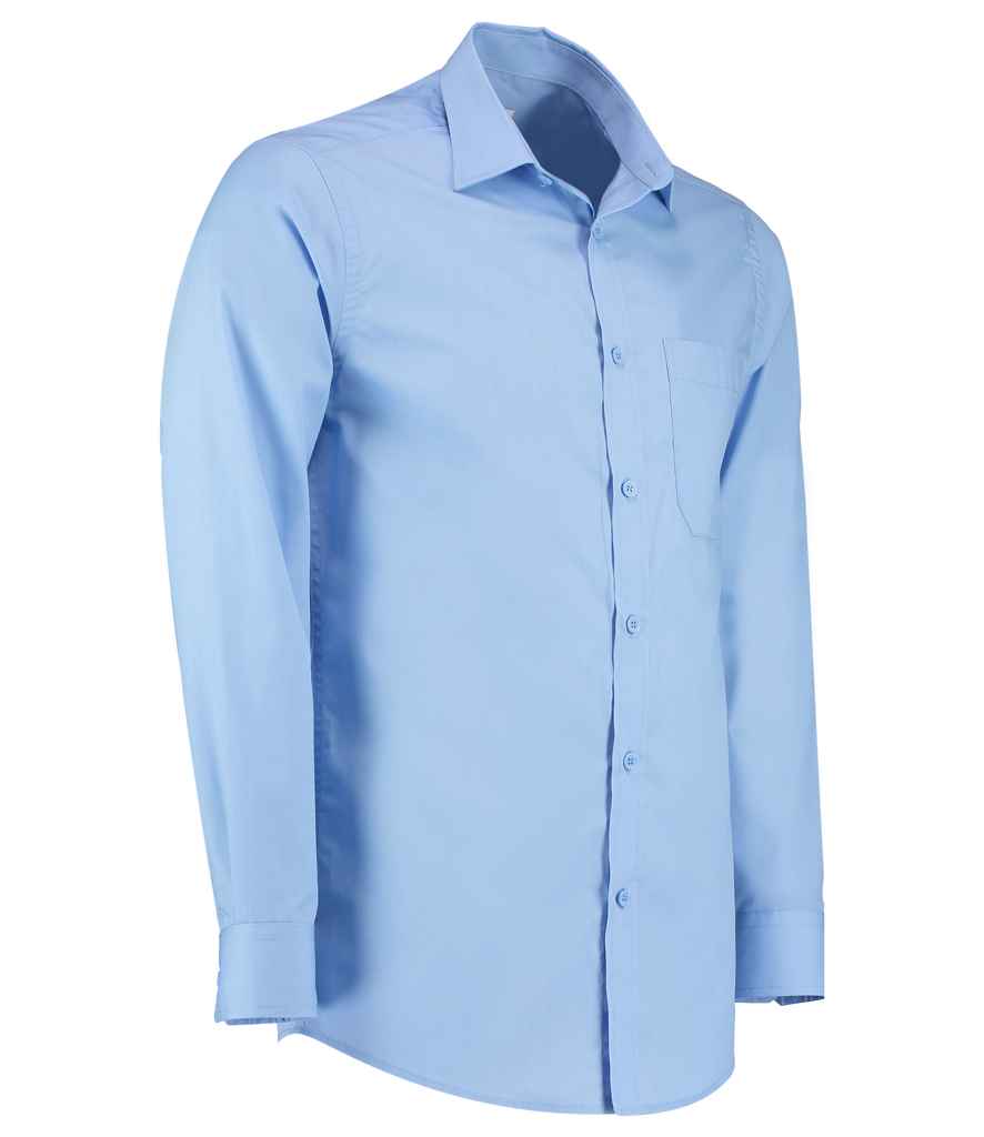 Kustom Kit K142 Light Blue Left -  Ready to be Printed by Custard Workwear - Cheap Personalised and Customised Workwear in Nottinghamshire, Derbyshire and Leicestershire