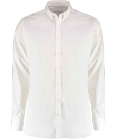 Kustom Kit K182 White Front -  Ready to be Embroidered and Printed by Custard Workwear - Cheap Personalised and Customised Workwear in Nottinghamshire, Derbyshire and Leicestershire