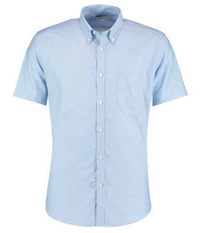 Kustom Kit K183 Light Blue Front -  Ready to be Embroidered and Printed by Custard Workwear - Cheap Personalised and Customised Workwear in Nottinghamshire, Derbyshire and Leicestershire