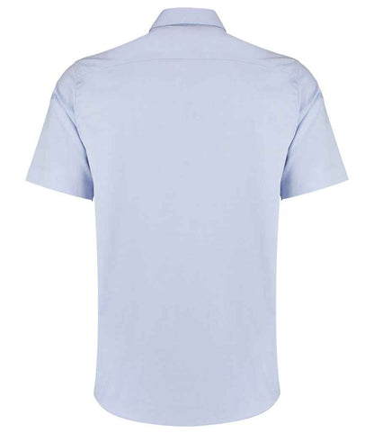 Kustom Kit K187 Light Blue Back -  Ready to be Embroidered and Printed by Custard Workwear - Cheap Personalised and Customised Workwear in Nottinghamshire, Derbyshire and Leicestershire