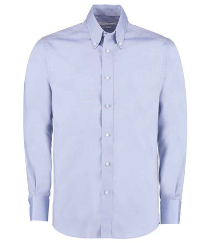 Kustom Kit K188 Light Blue Front -  Ready to be Embroidered and Printed by Custard Workwear - Cheap Personalised and Customised Workwear in Nottinghamshire, Derbyshire and Leicestershire