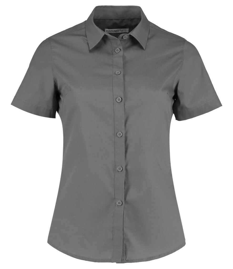 Kustom Kit K241 Graphite Grey Front -  Ready to be Printed by Custard Workwear - Cheap Personalised and Customised Workwear in Nottinghamshire, Derbyshire and Leicestershire