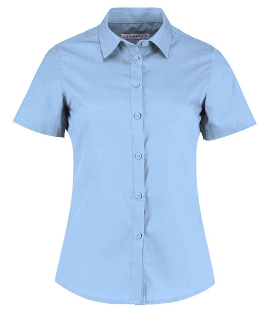 Kustom Kit K241 Light Blue Front -  Ready to be Printed by Custard Workwear - Cheap Personalised and Customised Workwear in Nottinghamshire, Derbyshire and Leicestershire