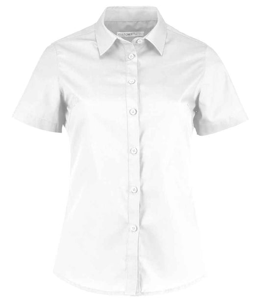Kustom Kit K241 White Front -  Ready to be Printed by Custard Workwear - Cheap Personalised and Customised Workwear in Nottinghamshire, Derbyshire and Leicestershire