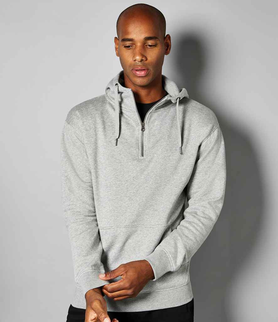 Kustom Kit K336 Heather Grey Model -  Ready to be Embroidered and Printed by Custard Workwear - Cheap Personalised and Customised Workwear in Nottinghamshire, Derbyshire and Leicestershire