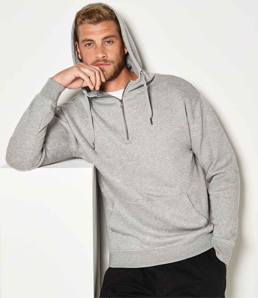 Kustom Kit K336 Heather Grey Model -  Ready to be Embroidered and Printed by Custard Workwear - Cheap Personalised and Customised Workwear in Nottinghamshire, Derbyshire and Leicestershire