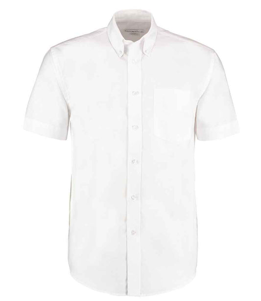 Kustom Kit K350 White Front -  Ready to be Embroidered and Printed by Custard Workwear - Cheap Personalised and Customised Workwear in Nottinghamshire, Derbyshire and Leicestershire