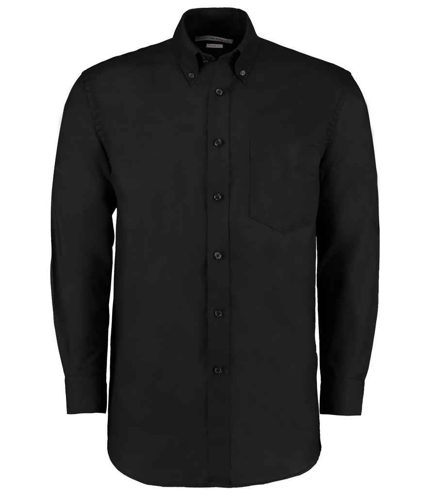 Kustom Kit K351 Black Front -  Ready to be Embroidered and Printed by Custard Workwear - Cheap Personalised and Customised Workwear in Nottinghamshire, Derbyshire and Leicestershire