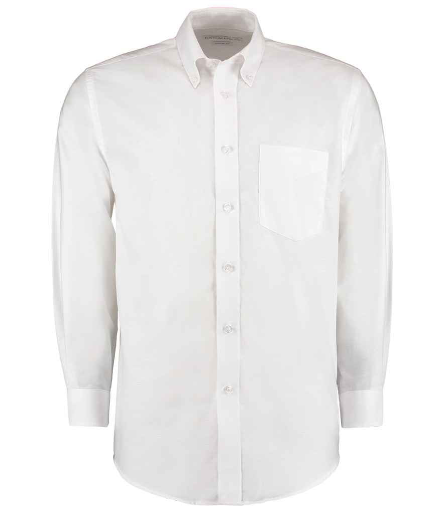 Kustom Kit K351 White Front -  Ready to be Embroidered and Printed by Custard Workwear - Cheap Personalised and Customised Workwear in Nottinghamshire, Derbyshire and Leicestershire