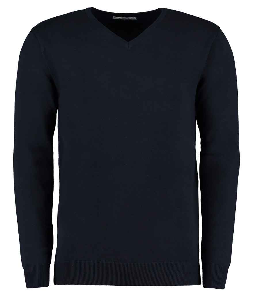 Kustom Kit K352 Navy Front -  Ready to be Embroidered by Custard Workwear - Cheap Personalised and Customised Workwear in Nottinghamshire, Derbyshire and Leicestershire