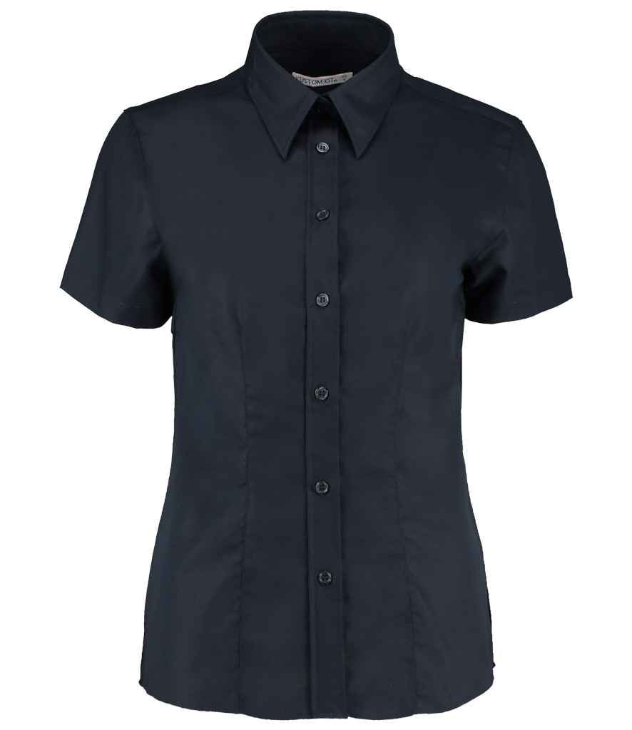 Kustom Kit K360 French Navy Front -  Ready to be Embroidered and Printed by Custard Workwear - Cheap Personalised and Customised Workwear in Nottinghamshire, Derbyshire and Leicestershire