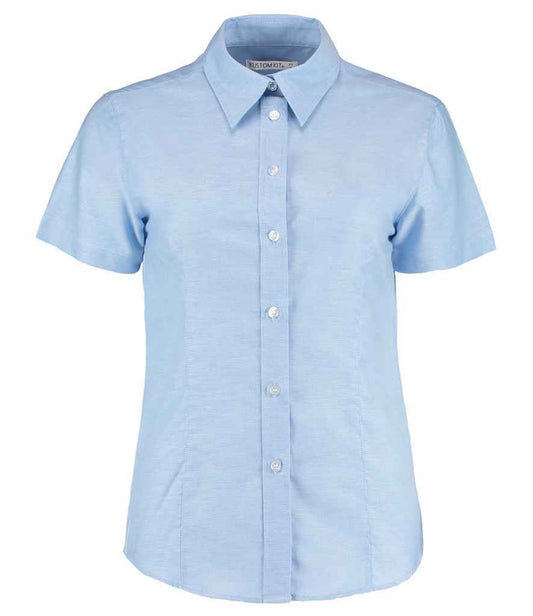 Kustom Kit K360 Light Blue Front -  Ready to be Embroidered and Printed by Custard Workwear - Cheap Personalised and Customised Workwear in Nottinghamshire, Derbyshire and Leicestershire