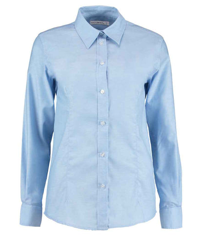 Kustom Kit K361 Light Blue Front -  Ready to be Embroidered and Printed by Custard Workwear - Cheap Personalised and Customised Workwear in Nottinghamshire, Derbyshire and Leicestershire