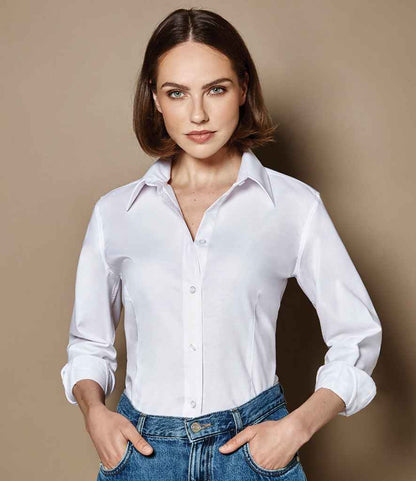 Kustom Kit K361 White Model -  Ready to be Embroidered and Printed by Custard Workwear - Cheap Personalised and Customised Workwear in Nottinghamshire, Derbyshire and Leicestershire