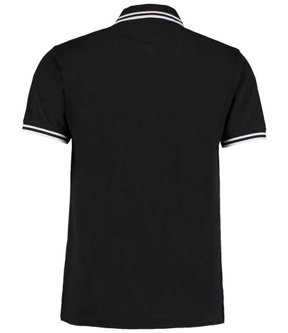 Kustom Kit K409 Black/White Back -  Ready to be Embroidered and Printed by Custard Workwear - Cheap Personalised and Customised Workwear in Nottinghamshire, Derbyshire and Leicestershire