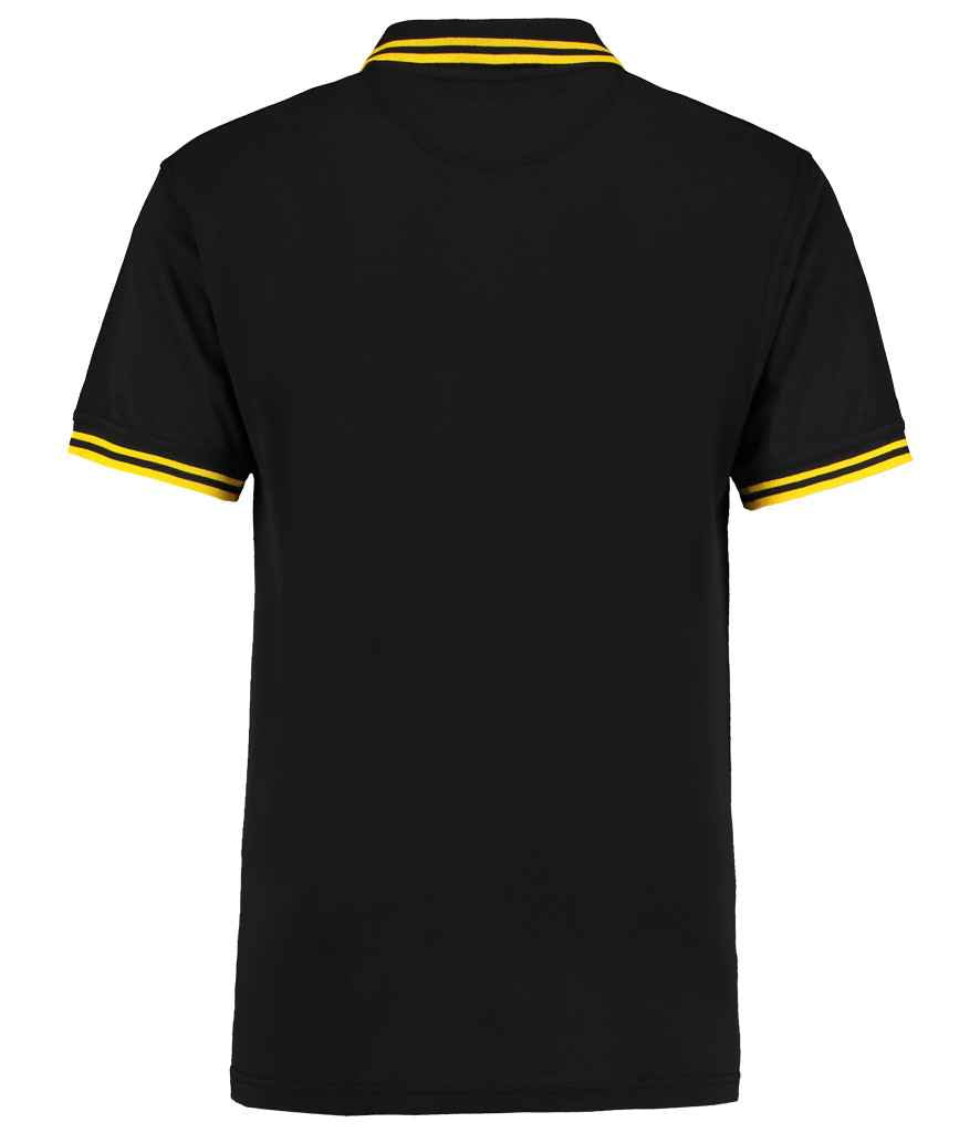 Kustom Kit K409 Black/Yellow Back -  Ready to be Embroidered and Printed by Custard Workwear - Cheap Personalised and Customised Workwear in Nottinghamshire, Derbyshire and Leicestershire