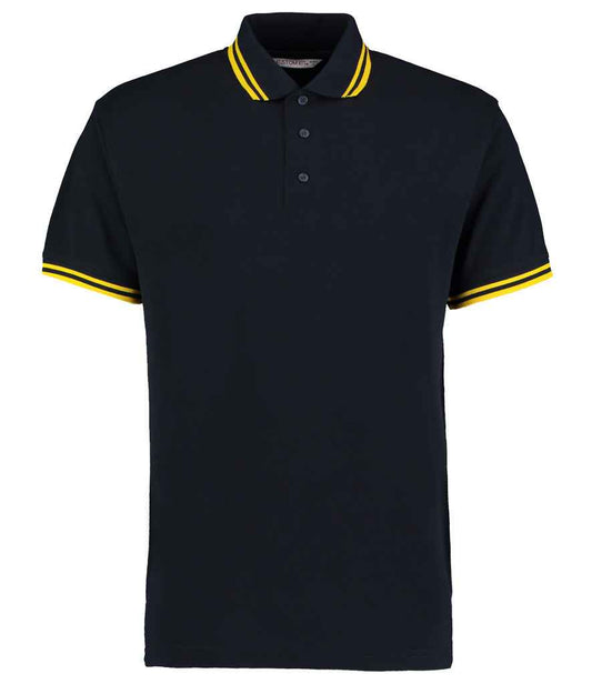 Kustom Kit K409 Navy/Yellow Front -  Ready to be Embroidered and Printed by Custard Workwear - Cheap Personalised and Customised Workwear in Nottinghamshire, Derbyshire and Leicestershire