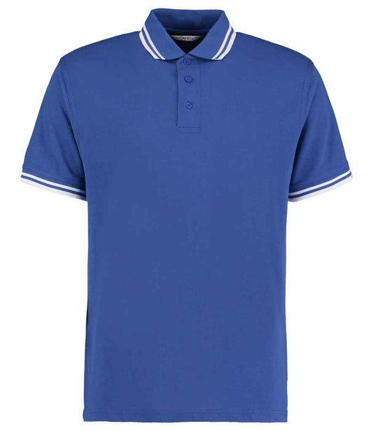 Kustom Kit K409 Royal Blue/White Front -  Ready to be Embroidered and Printed by Custard Workwear - Cheap Personalised and Customised Workwear in Nottinghamshire, Derbyshire and Leicestershire