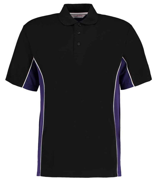 Kustom Kit K475 Black/Purple Front -  Ready to be Embroidered and Printed by Custard Workwear - Cheap Personalised and Customised Workwear in Nottinghamshire, Derbyshire and Leicestershire